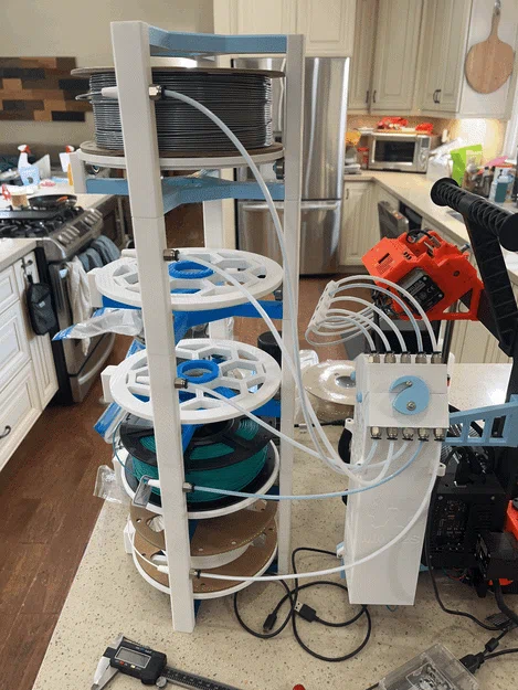 Giá đỡ cuộn filament nằm ngang xếp tầng (Stackable horizontal spool holder) - Image 3