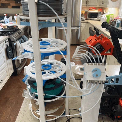 Giá đỡ cuộn filament nằm ngang xếp tầng (Stackable horizontal spool holder)