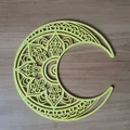 Mẫu trang trí tường hình trăng khuyết nghệ thuật 3D (Ornate Moon) - Thumbnail 2