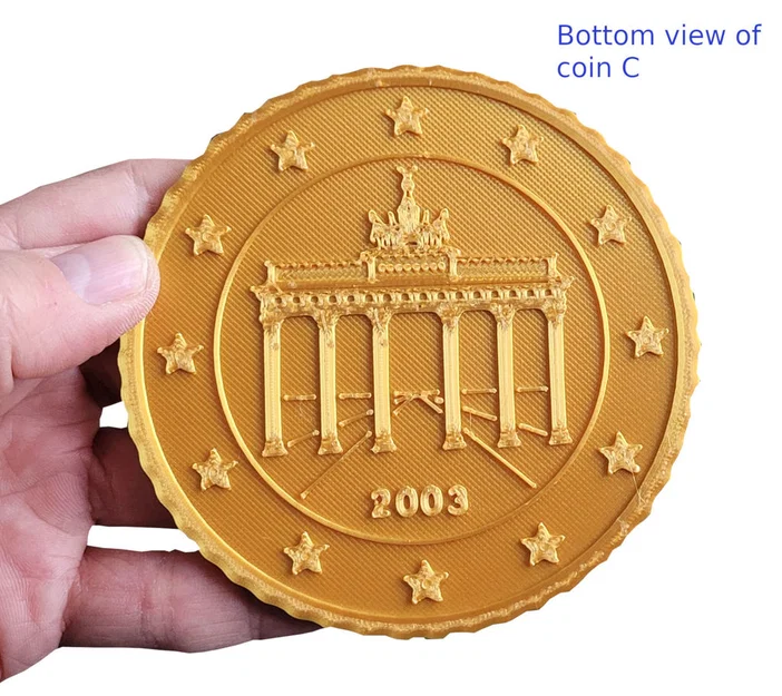 Lót ly hình đồng xu Euro 50 cent (Coin coaster Euro 50 cent) - Image 6