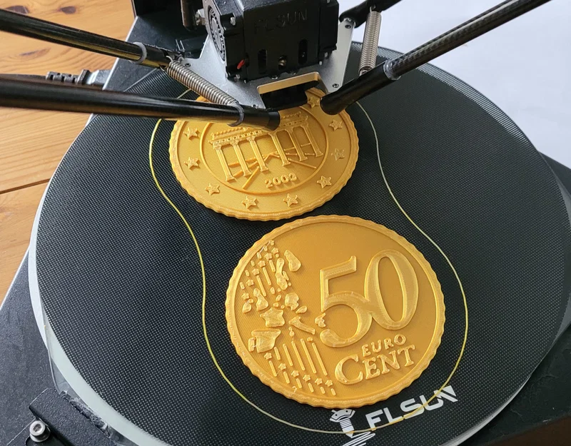 Lót ly hình đồng xu Euro 50 cent (Coin coaster Euro 50 cent) - Image 14