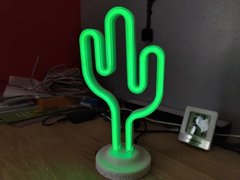Đèn LED Neon hình xương rồng trang trí bàn làm việc cực đẹp - Image 7