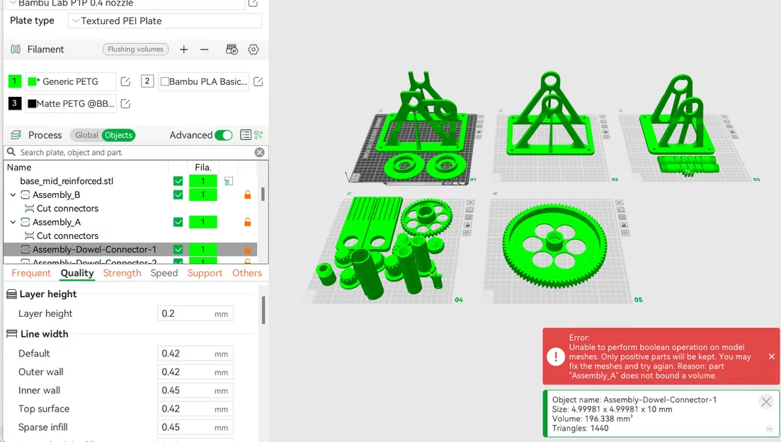Bộ file STL linh kiện rời cho hệ thống thu sợi nhựa respool - Image 1
