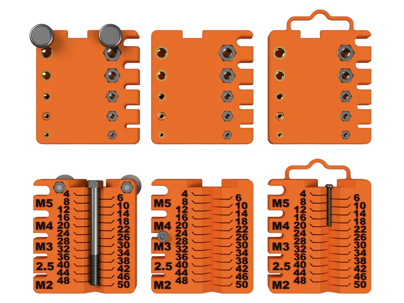 Dụng cụ đo nhanh vít hệ Metric (M2–M5, dài đến 50mm) - Image 3