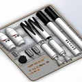 SpaceX Falcon 9 Kit card – Bộ kit card tên lửa Falcon 9 in 3D - Thumbnail 1