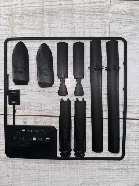 SpaceX Falcon 9 Kit card – Bộ kit card tên lửa Falcon 9 in 3D - Image 3