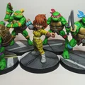 Bộ mô hình 4 chú rùa Ninja (TMNT) phong cách Lowpoly siêu chất - Thumbnail 2