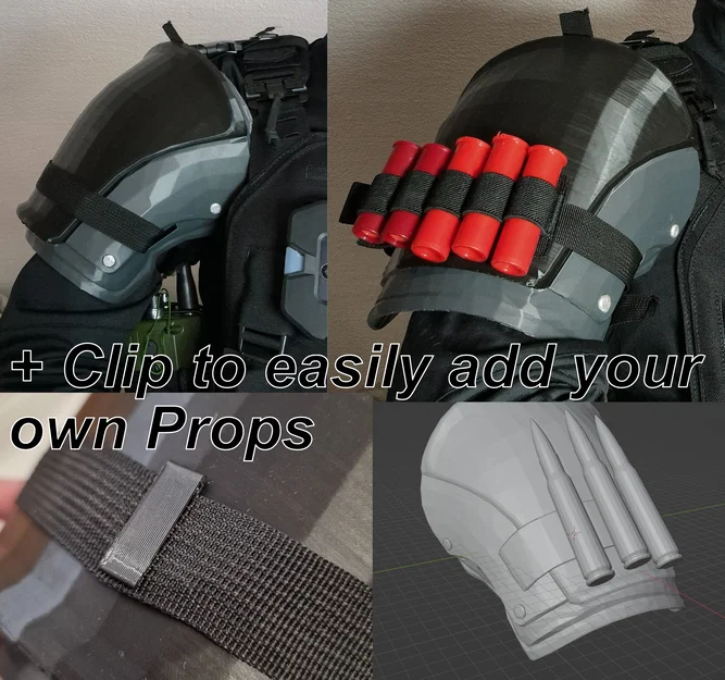 Giáp Vai Dày + Clip Gắn Phụ Kiện [Chưa Hoàn Thiện] - Image 1