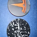 Nắp chụp tâm mâm Cybertruck: 4 logo khác nhau + ốp đai ốc - Thumbnail 6