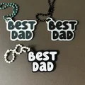Móc khóa in 3D Best Dad - Món quà ý nghĩa dành tặng cha - Thumbnail 1