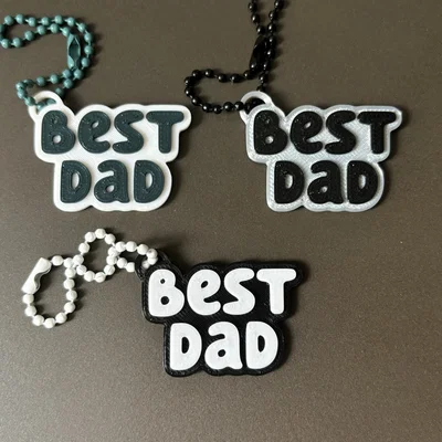 Móc khóa in 3D Best Dad - Món quà ý nghĩa dành tặng cha