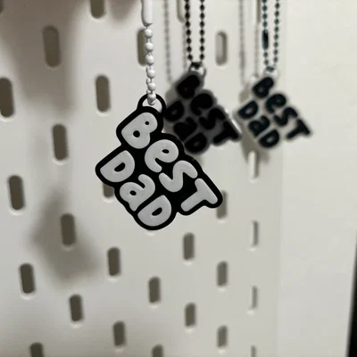 Móc khóa in 3D Best Dad - Món quà ý nghĩa dành tặng cha