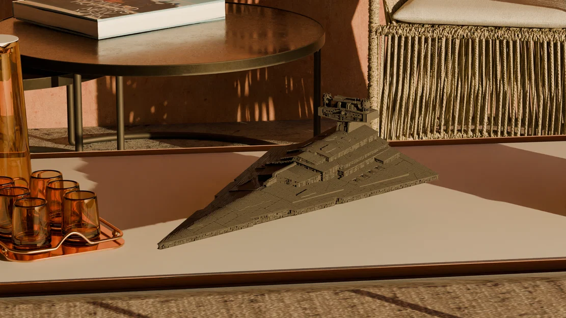 Mô hình in 3D tàu chiến Imperial II Star Destroyer cực chi tiết - Image 1