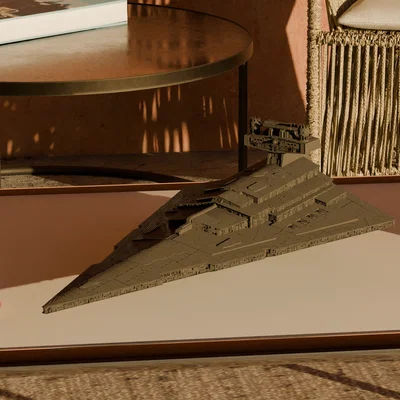 Mô hình in 3D tàu chiến Imperial II Star Destroyer cực chi tiết