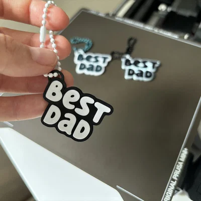 Móc khóa in 3D Best Dad - Món quà ý nghĩa dành tặng cha