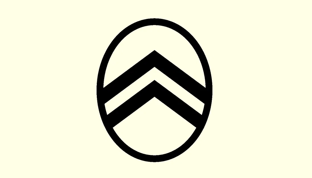 Logo Citroën 2022 (OpenSCAD) – Citroën Citroen Logo - Image 3