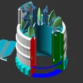 Máy đan len (Knitting machine) dạng tròn in 3D - Thumbnail 4