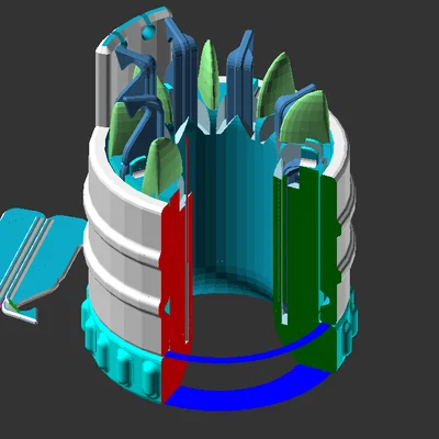 Máy đan len (Knitting machine) dạng tròn in 3D