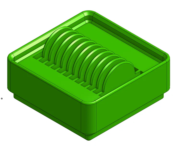 Khay đựng pin CR2016 chuẩn Gridfinity (Lắp nam châm không cần keo) - Image 1