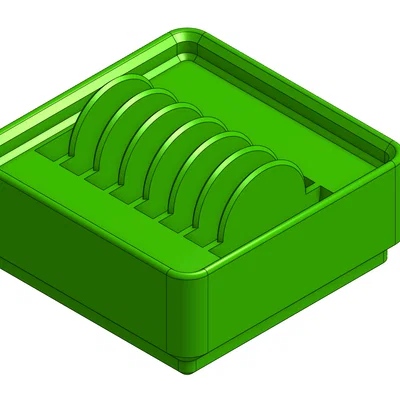 Khay đựng pin CR2032 hệ thống Gridfinity không cần keo dán
