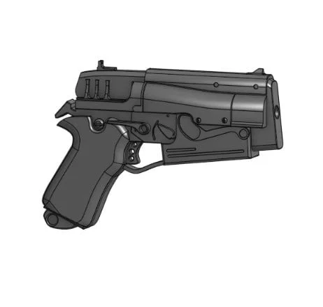 Mô hình súng Fallout 10mm Pistol - File in 3D chi tiết cho Cosplay - Image 1