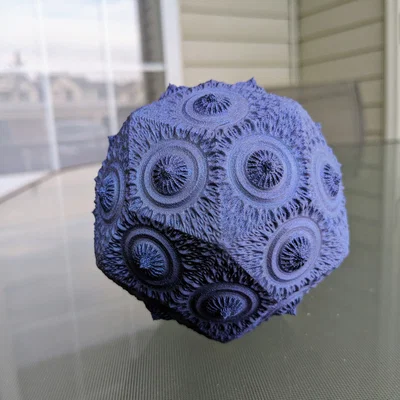 Printable Fractal #5 – Fractal Mandelbulb in 3D có thể in