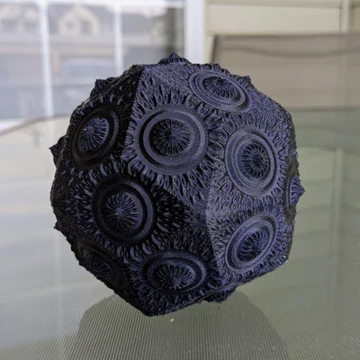 Printable Fractal #5 – Fractal Mandelbulb in 3D có thể in