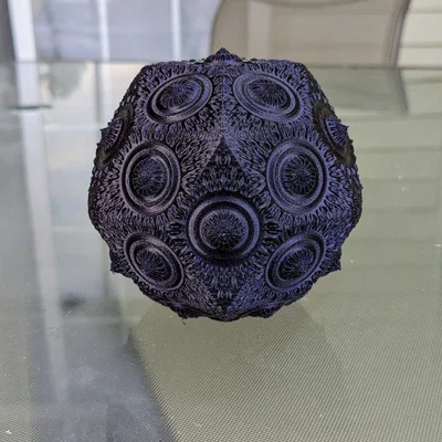 Printable Fractal #5 – Fractal Mandelbulb in 3D có thể in