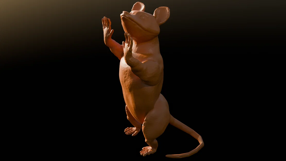 Mô hình chú thú có túi Possum dễ thương để in 3D - Image 1