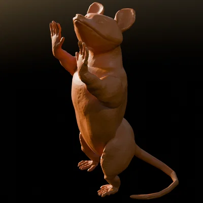 Mô hình chú thú có túi Possum dễ thương để in 3D