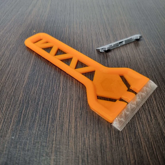 Dụng cụ cạo bàn in 3D Prusa với lưỡi thay thế tiết kiệm nhựa - Image 1