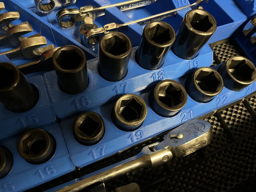 Khay Socket Gridfinity cho Duralast 1/2" Impact Socket - Image 3