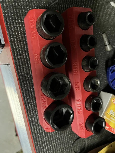 Khay Socket Gridfinity cho Duralast 1/2" Impact Socket - Image 4