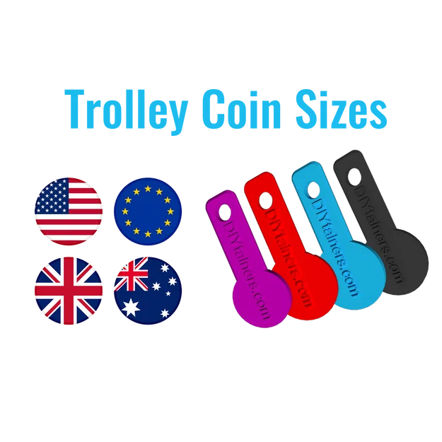 Shopping Trolley Coin Key – Móc khóa đồng xu cho xe đẩy - Image 1
