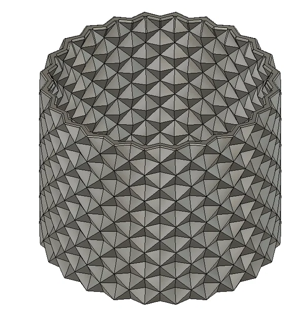 Planter #7 - Chậu Knurled Tessellation - Image 3