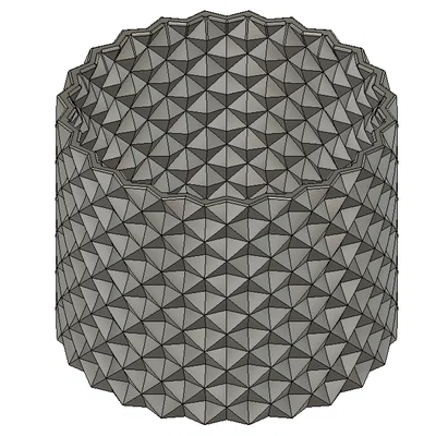 Planter #7 - Chậu Knurled Tessellation