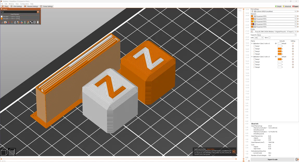 Khối calibration cube đa màu cho Prusa XL - Image 3