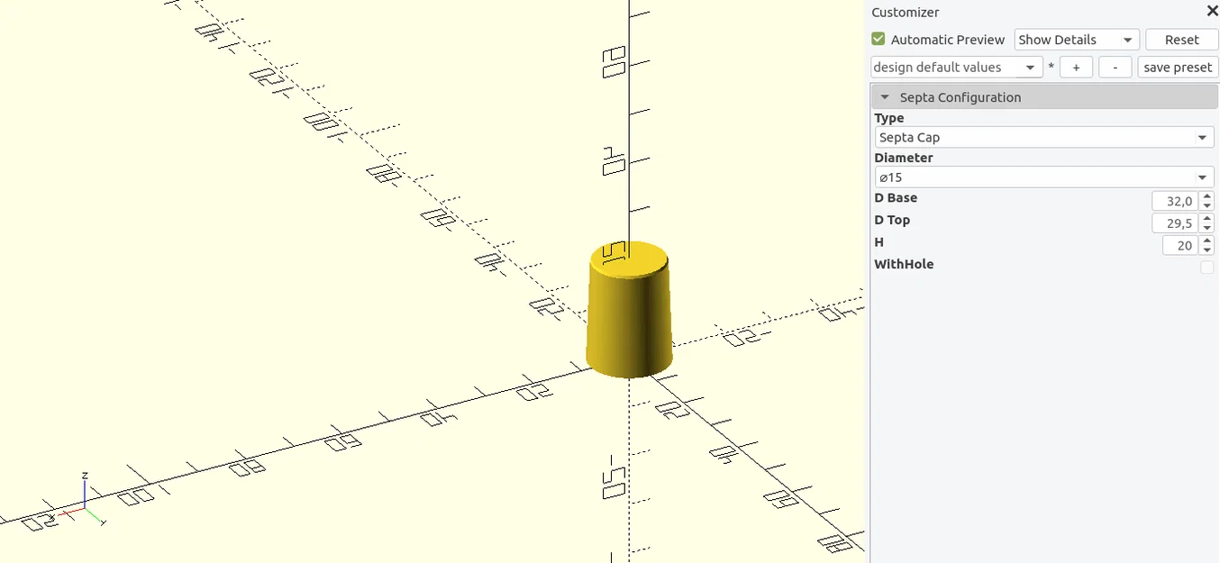 Septa/Sleeve Stopper tham số cho ống, chai & ống NMR (Parametric) - Image 4