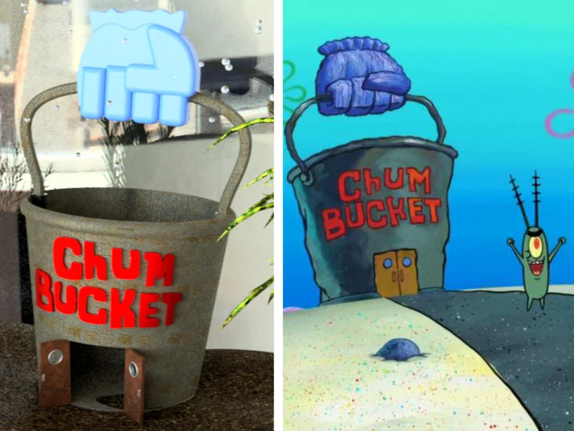 Chum Bucket của Plankton (SpongeBob) cho bể cá - Image 1