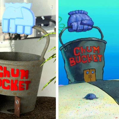 Chum Bucket của Plankton (SpongeBob) cho bể cá