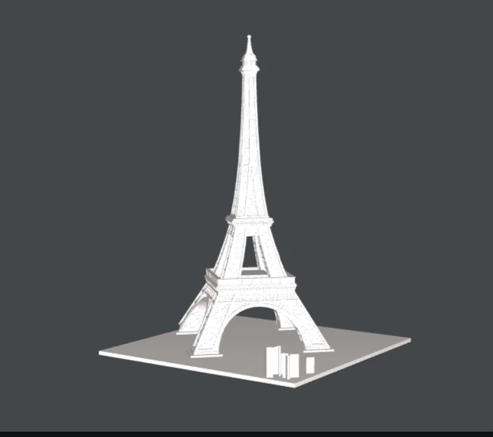 Mô hình tháp Eiffel Paris 3D tinh xảo để bàn làm việc - Image 1