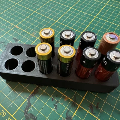 Khay Gridfinity đựng pin AA (Gridfinity AA Battery Holder)