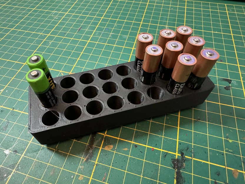 Khay Gridfinity đựng pin AAA (Gridfinity AAA Battery Holder) - Image 1