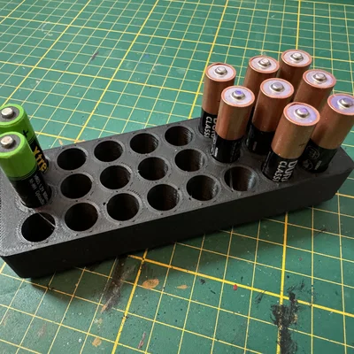 Khay Gridfinity đựng pin AAA (Gridfinity AAA Battery Holder)