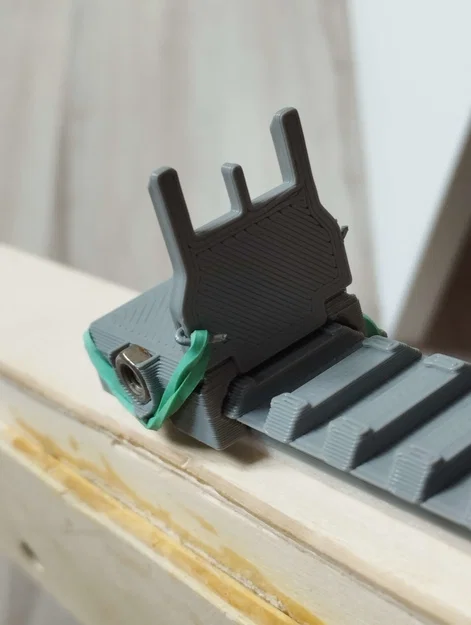 Bộ Picatinny rail flip-up iron sights - Image 2