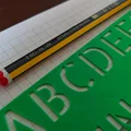 Stencil: Bảng chữ cái, ký tự và chữ số - Thumbnail 2