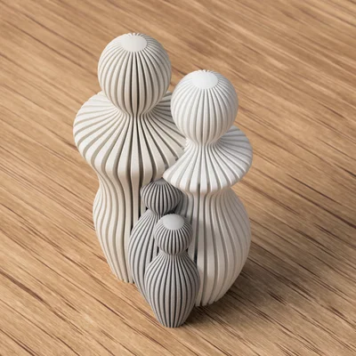 Tượng Gia Đình 2 Bé (Ngày của Cha)