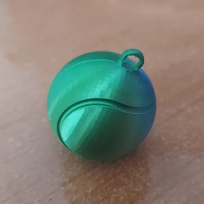Móc khóa hình quả bóng tennis in 3D độc đáo