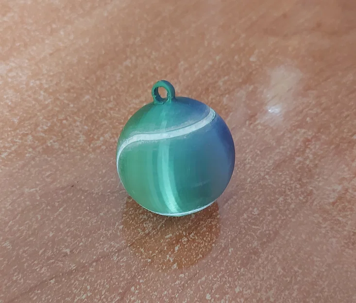 Móc khóa hình quả bóng tennis in 3D độc đáo - Image 3