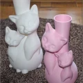 Mẫu in 3D bình hoa hình mèo (Cats Vase) trang trí nhà cửa siêu xinh - Thumbnail 3